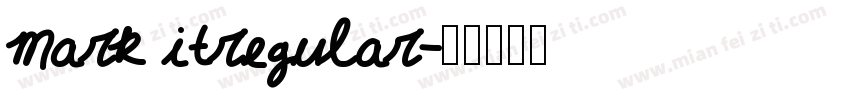 mark itregular字体转换